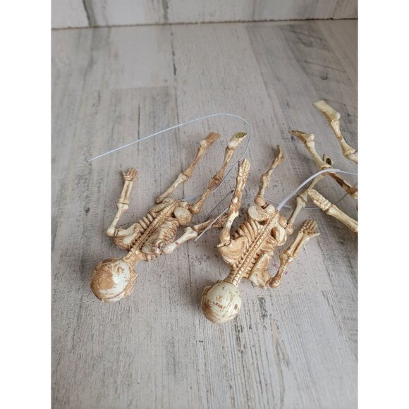 Skeleton mini upside down hanging Halloween set unique - Picture 5 of 7